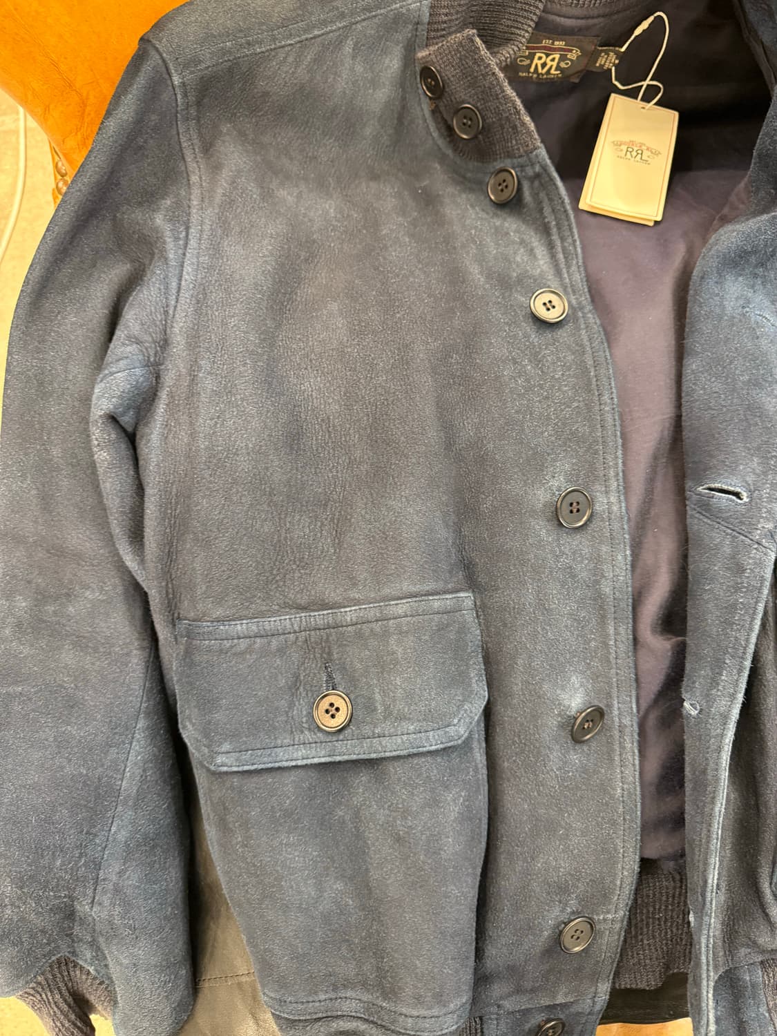 더블알엘 RRL A-1 인디고 스웨이드 자켓 [ 명작 ] 상품이미지3