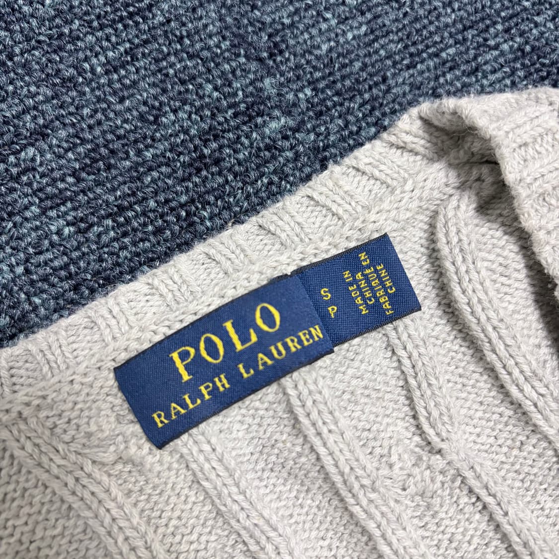 폴로 랄프로렌 브이넥 꽈배기 니트 상품이미지5