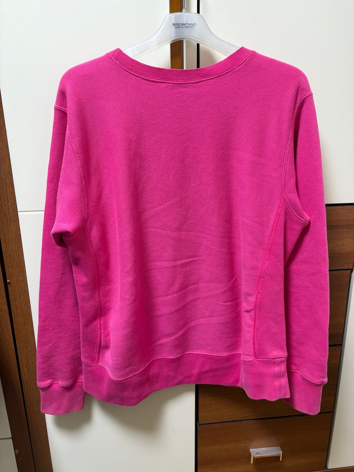 구찌 빈티지 띠로고 핑크 맨투맨 M 상품이미지4