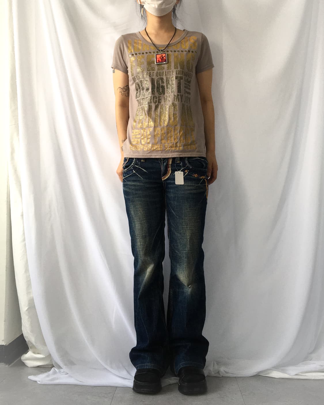 Lettering printing t shirt 상품이미지5