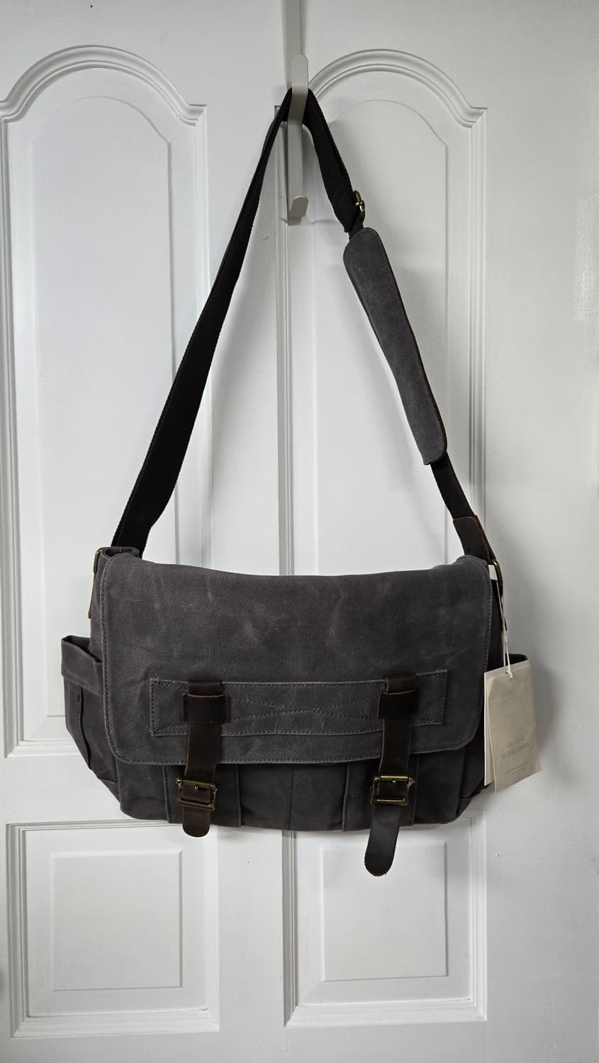 새상품)빈티지 캔버스 메신저백 상품이미지1