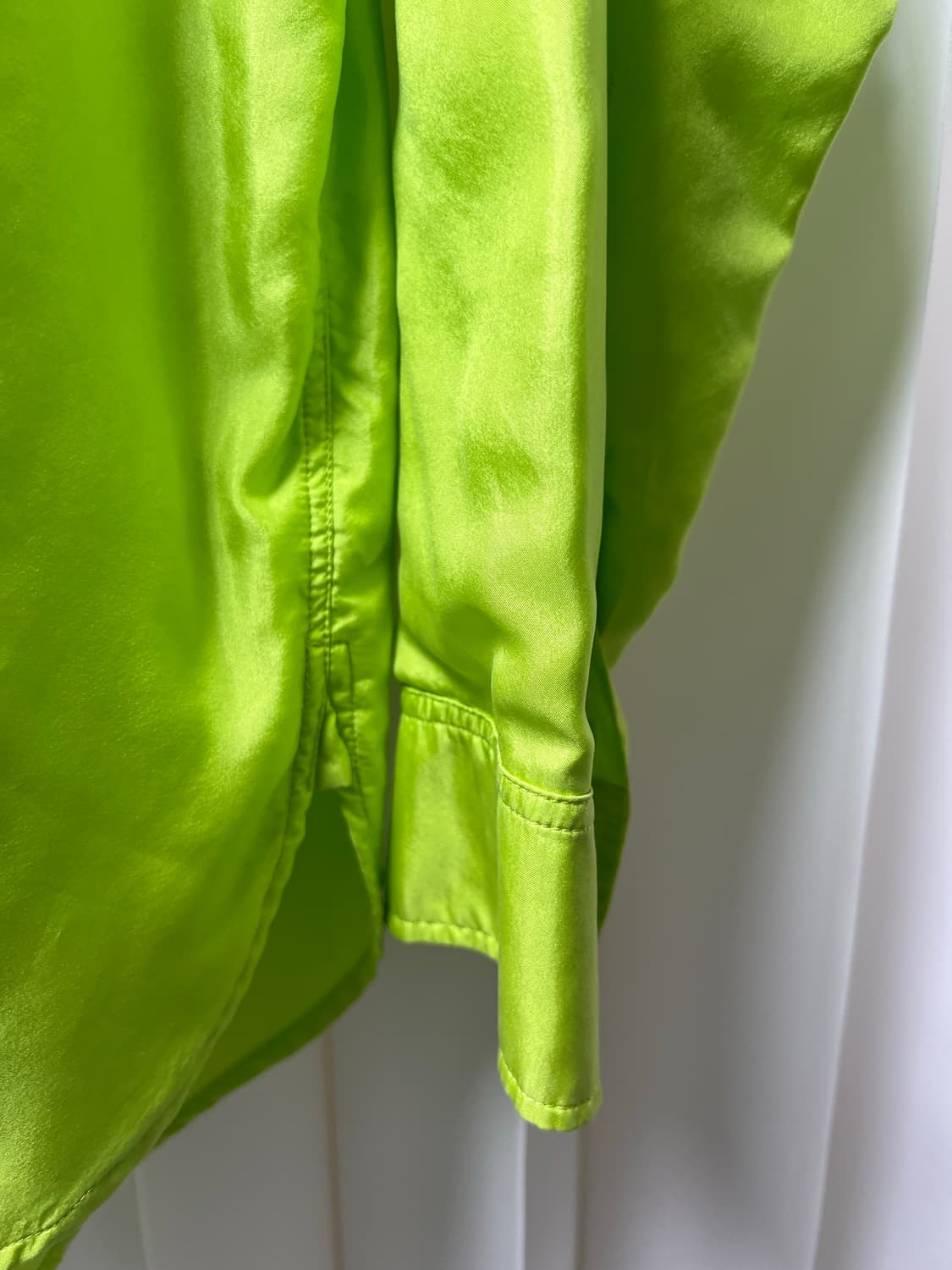 드리스반 노튼 실크셔츠 그린 사이즈50 상품이미지5