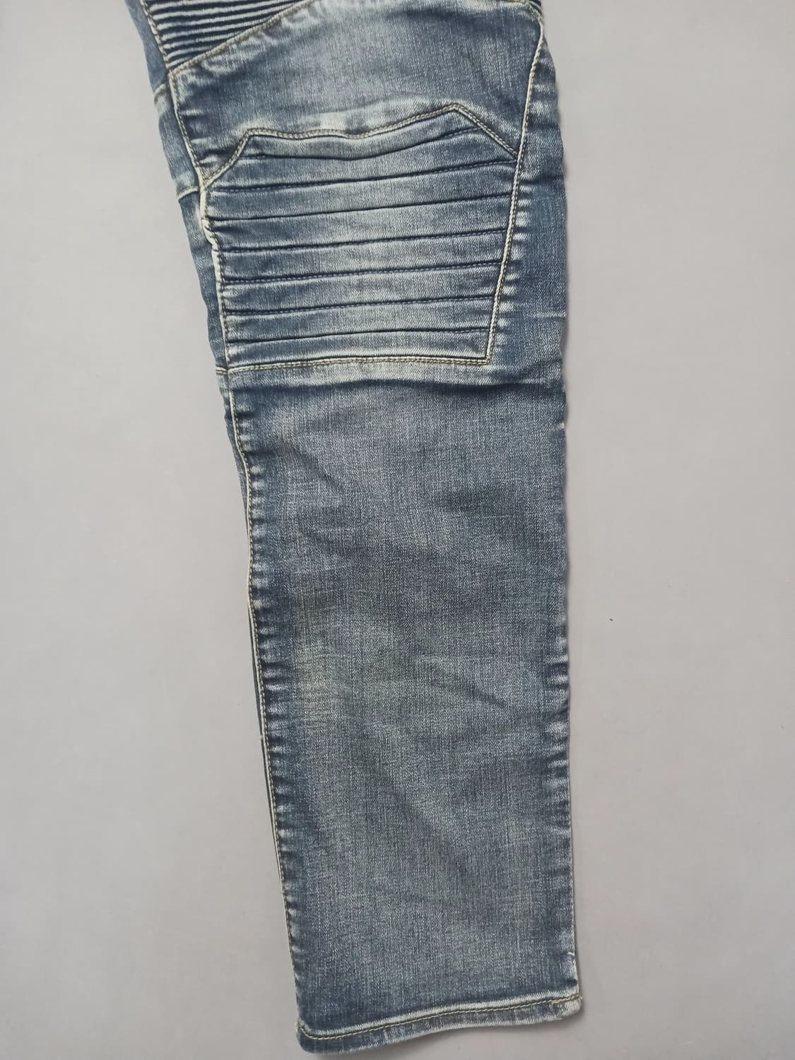 새상품 [36] 발망 스티치덧댐 바이커진 청바지 상품이미지5