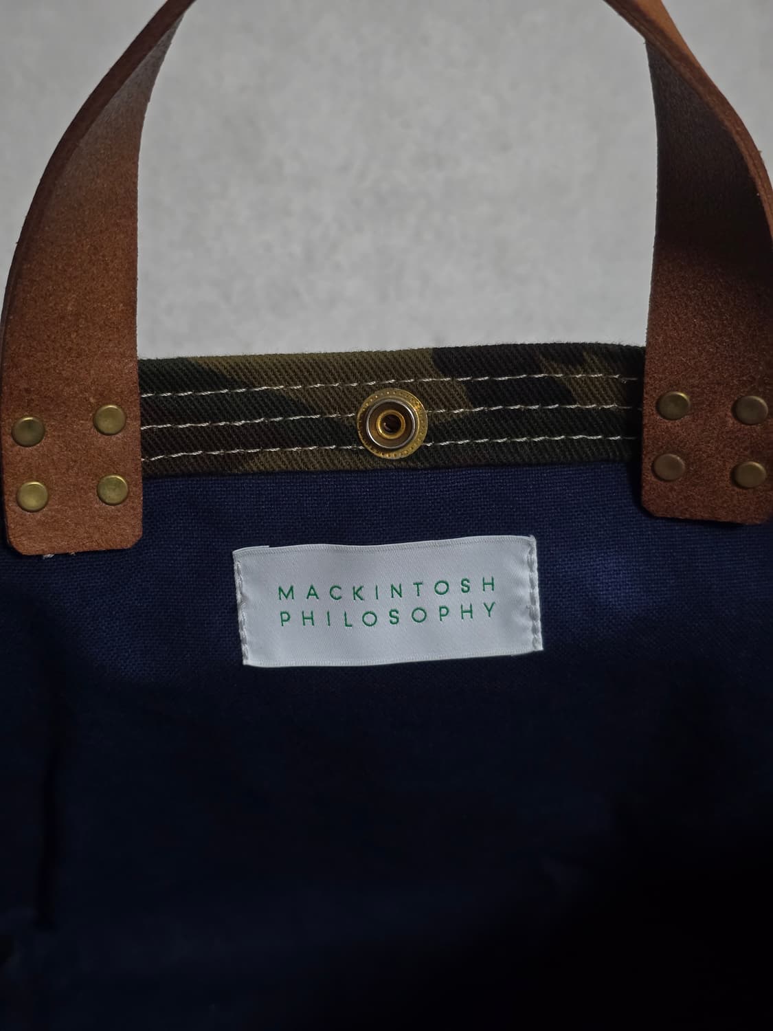 매킨토시 필로소피 밀리터리 토트백 상품이미지7