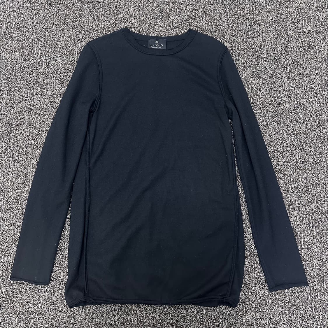 LANVIN 랑방 울 여성 긴팔티셔츠 블랙 88 상품이미지1
