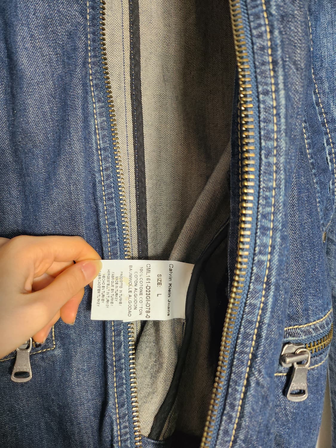 캘빈클라인 투웨이 데님 자켓 상품이미지4