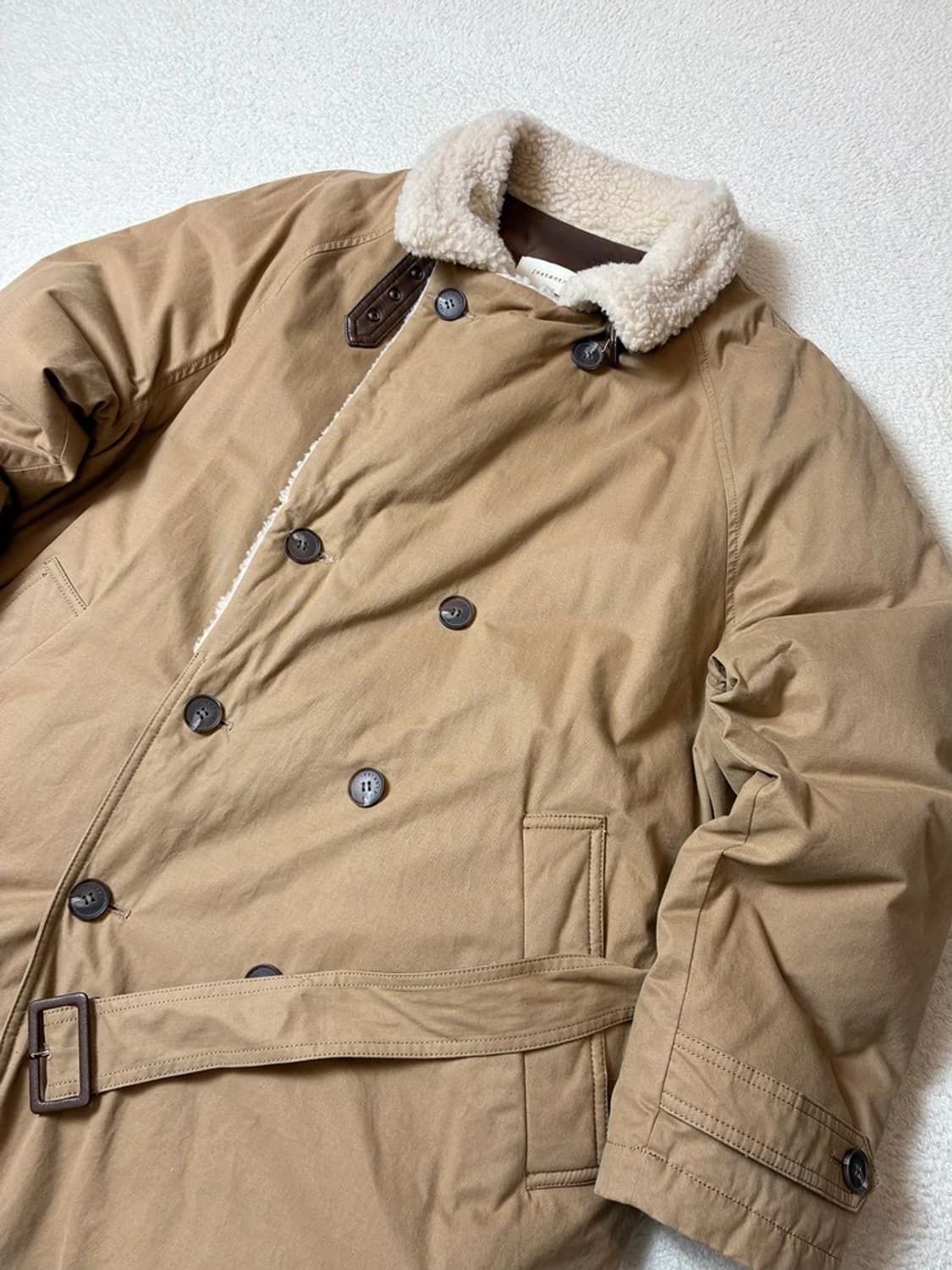 인스턴트펑크 20FW 덕다운 무스탕 롱 코트 PN7843 상품이미지3