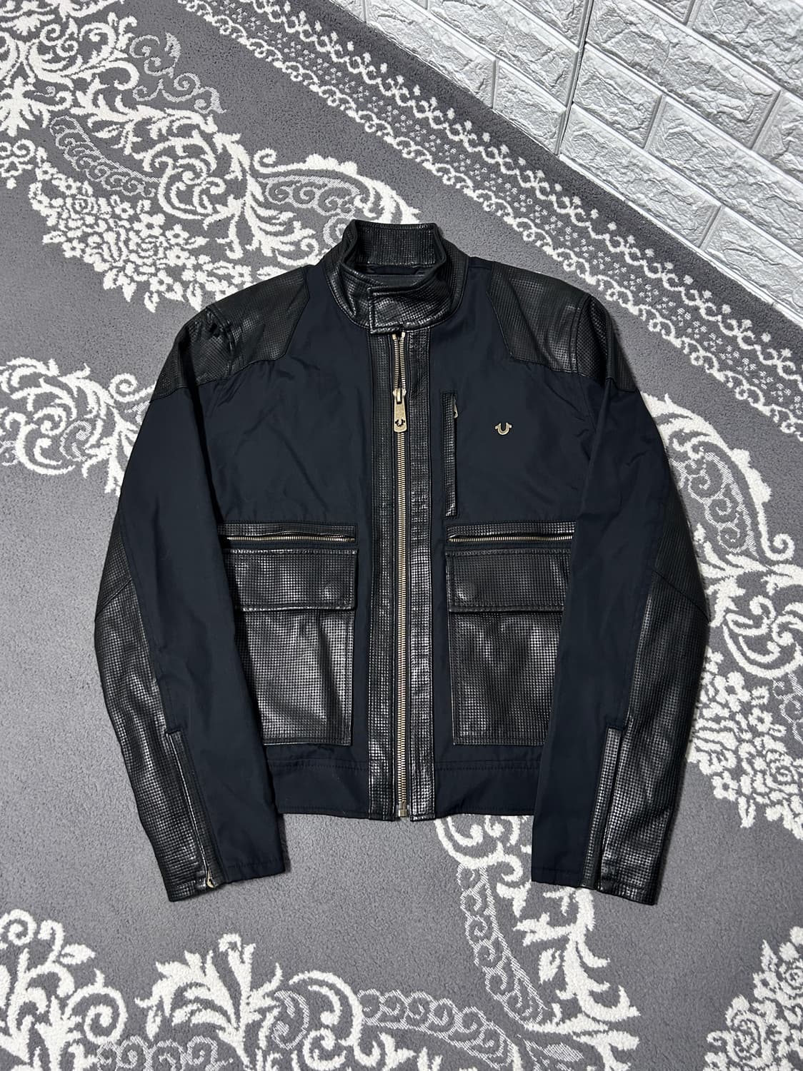 트루릴리젼 레더 하이브리드 자켓 상품이미지2