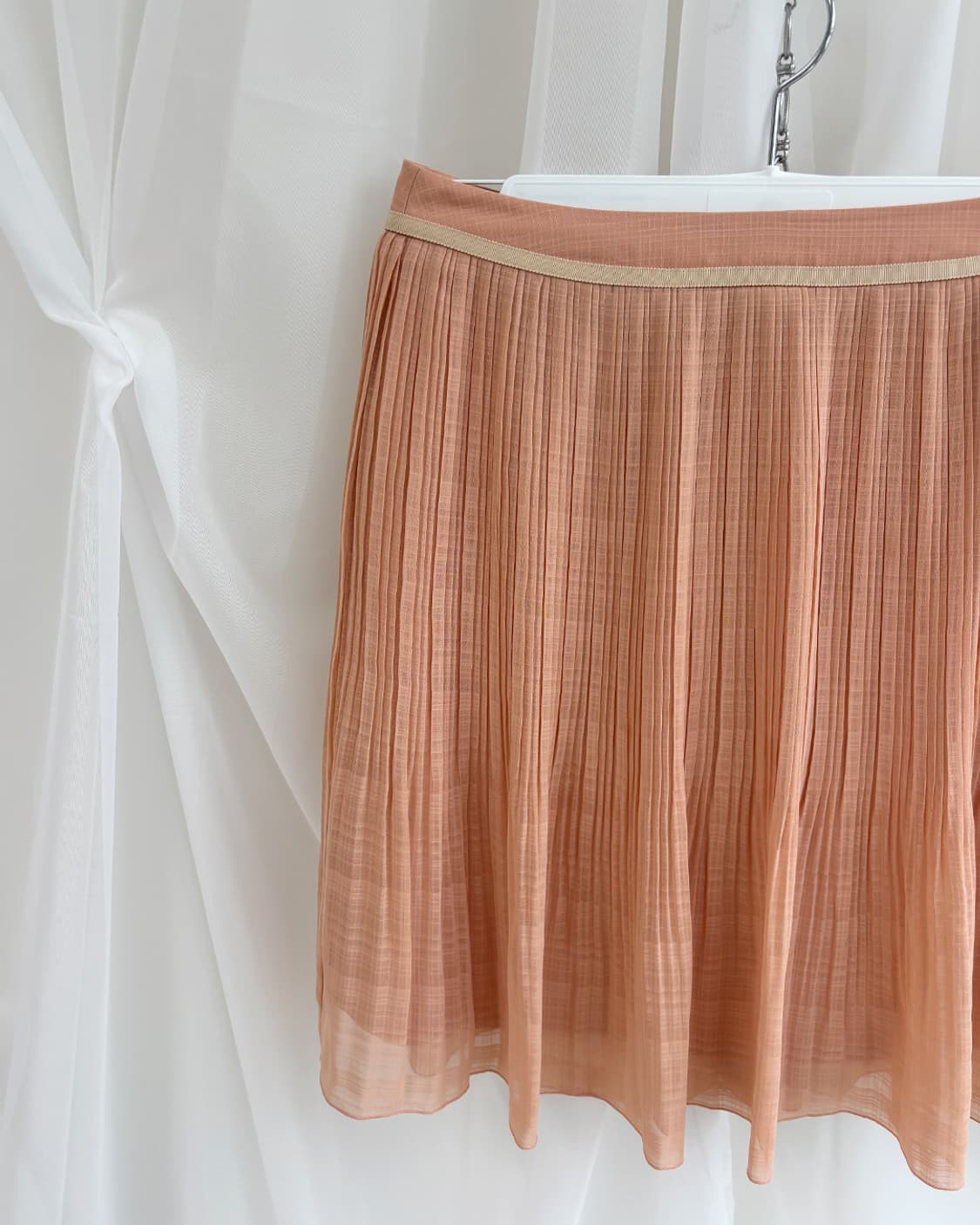 SOUP blush veil pleats midi skirt 상품이미지7