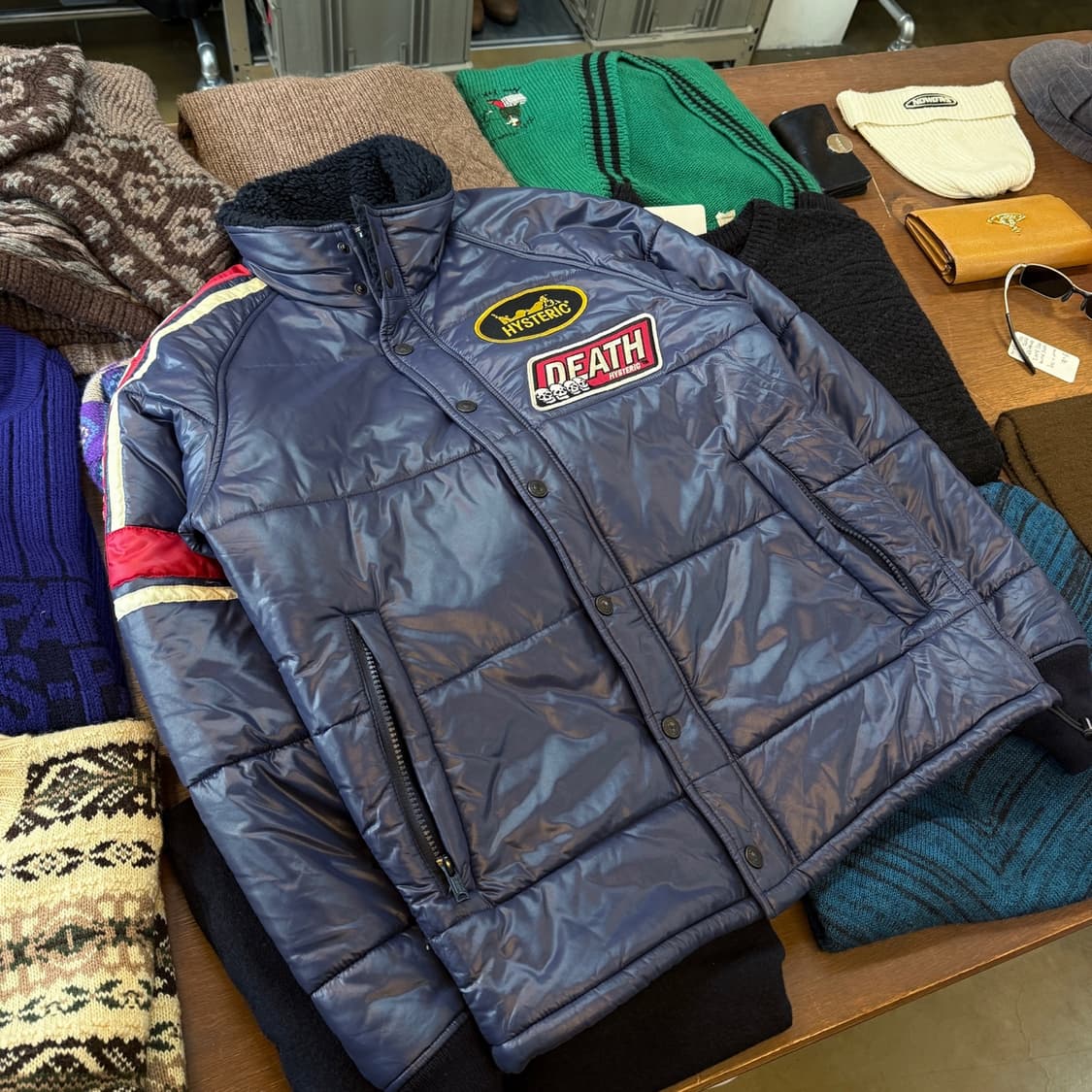 히스테릭 글래머 일본 생산  레이싱 프리마로프트 패딩 자켓 S 상품이미지1