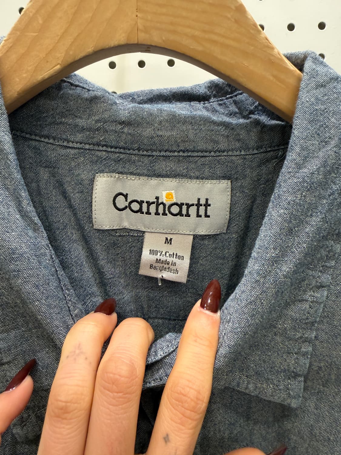 칼하트 반팔 워크셔츠 블루 U1148 상품이미지5