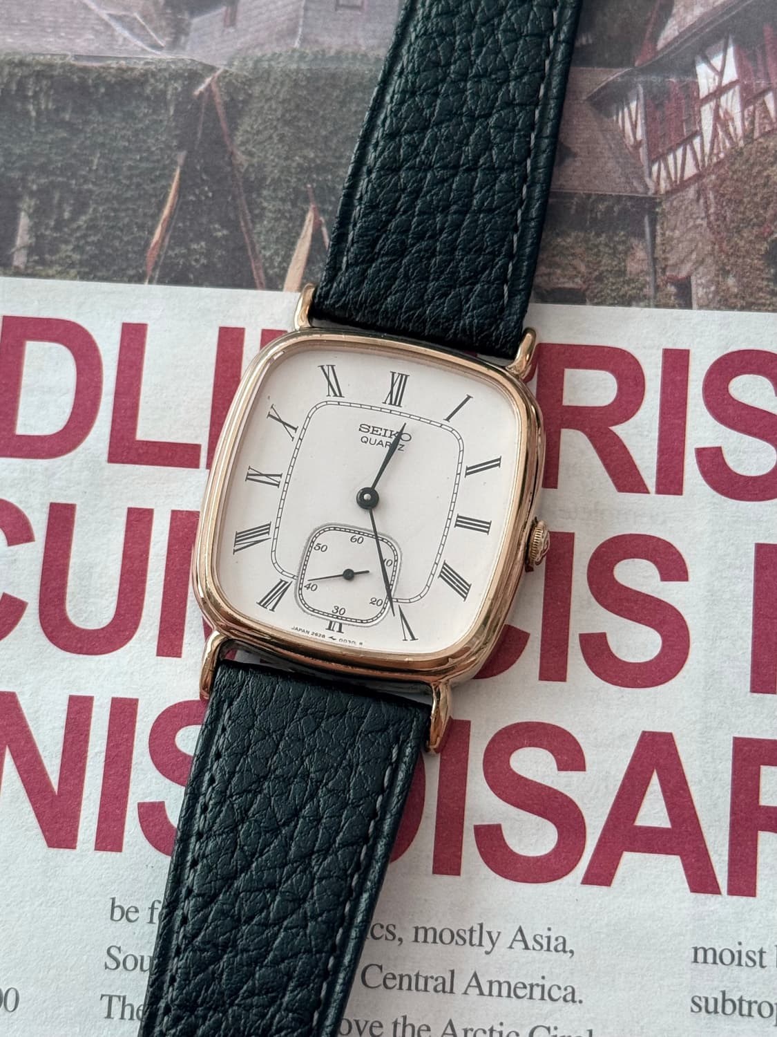 Seiko 세이코 스퀘어 쿼츠 스모세코 상품이미지1