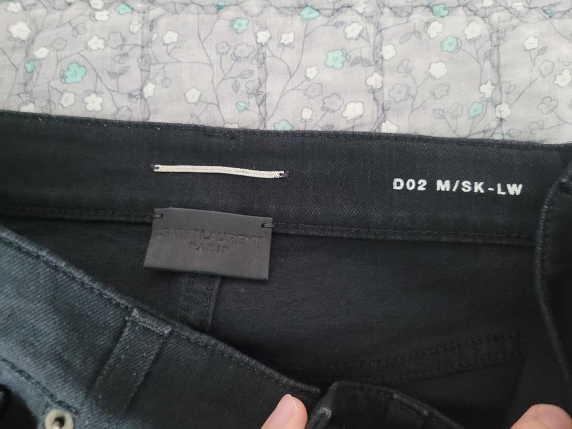 생로랑 퍼머넌트 블랙진 27 사이즈 상품이미지5