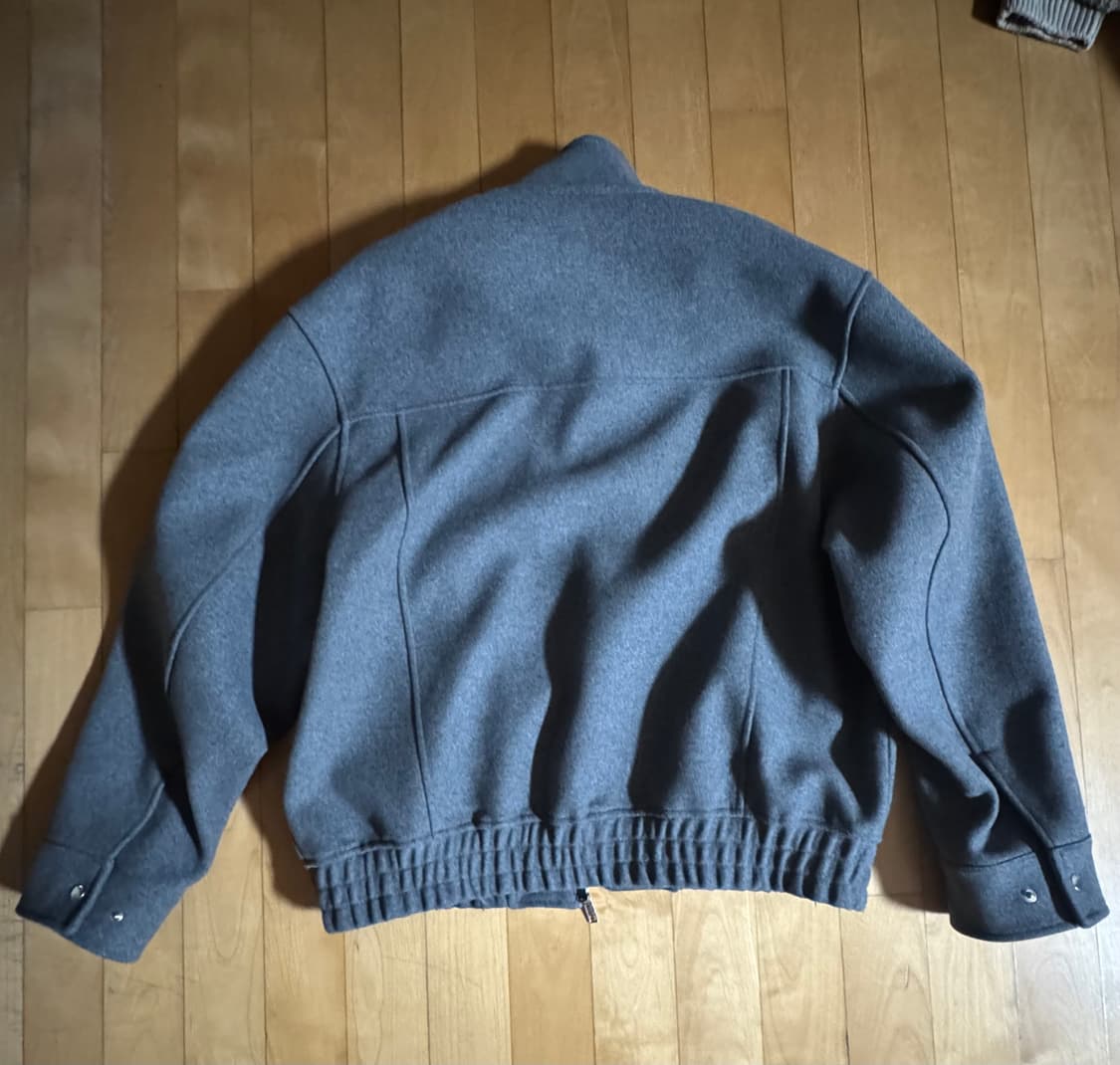 울(WOOL) 헤링턴 자켓 DS_그레이 M_size 상품이미지2