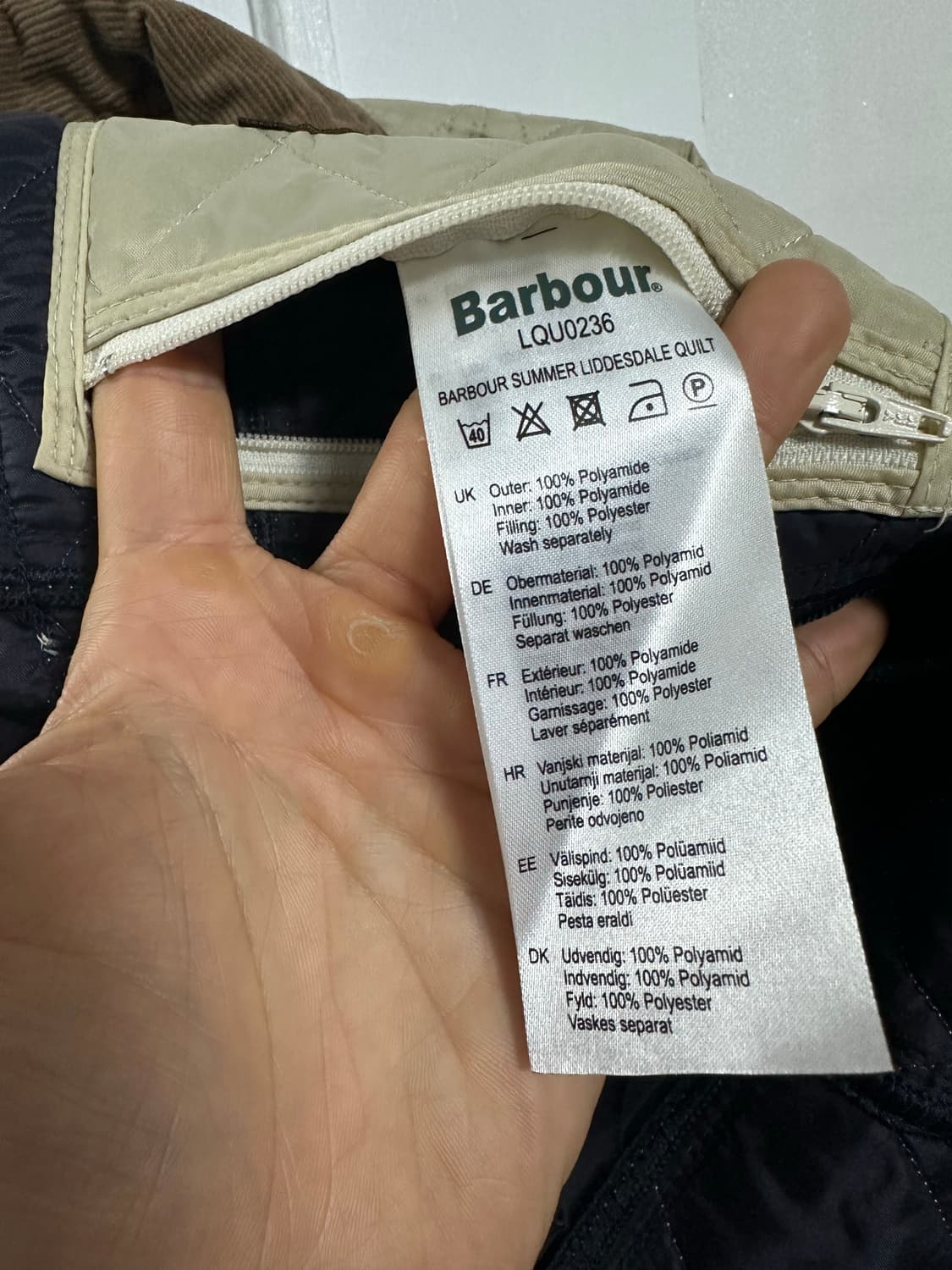 바버 썸머 리데스데일 퀄팅 자켓 상품이미지4