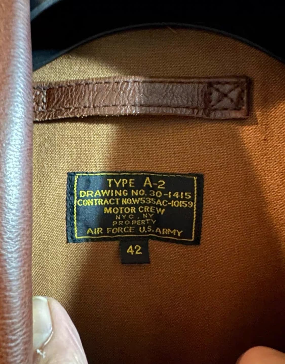 아비렉스 a2 가죽 자켓 42 상품이미지3