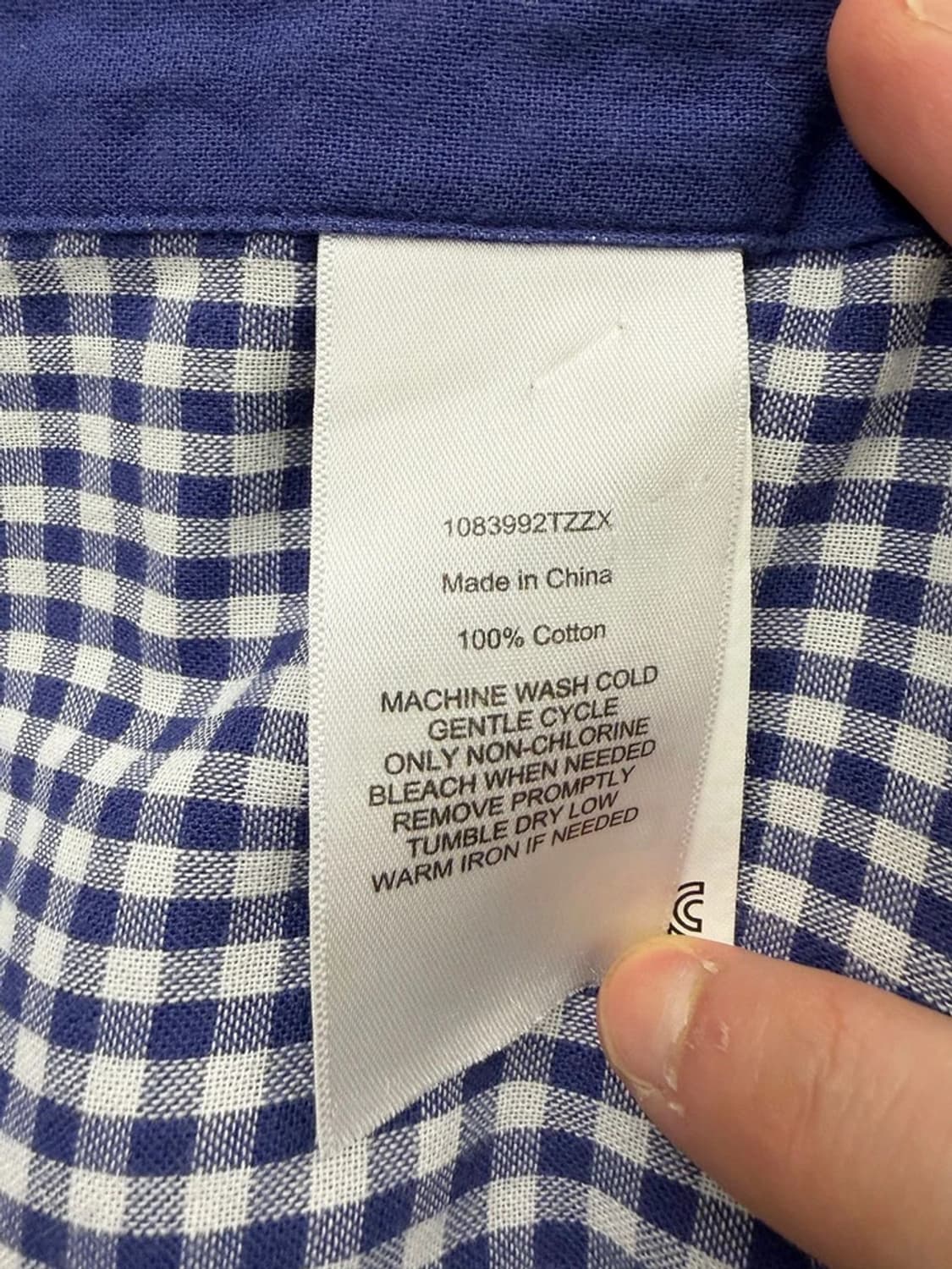 폴로 랄프로렌 버튼 다운 시스루 깅엄체크 셔츠 PN9297 상품이미지7