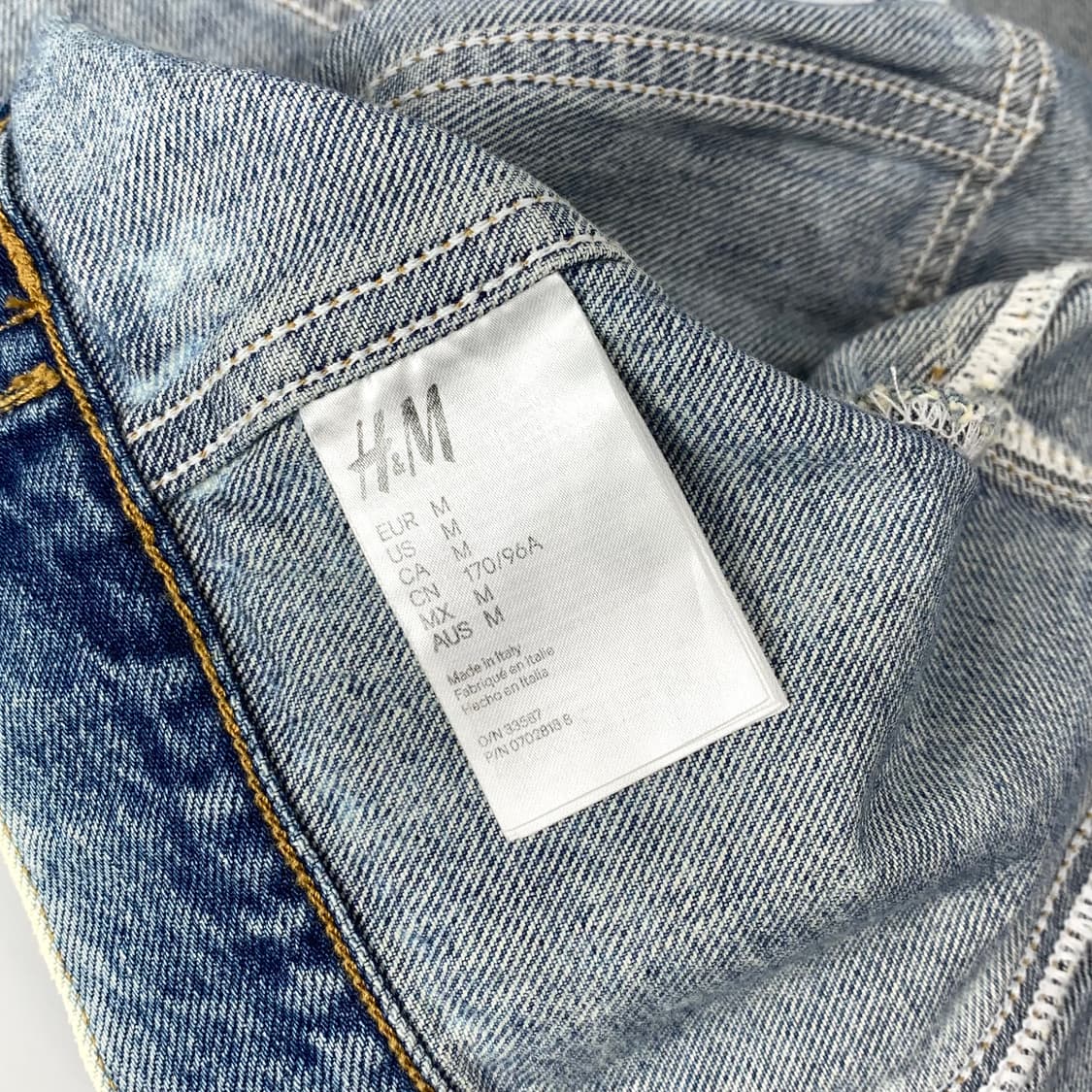 h&m x 모스키노 크롭 데님 자켓 상품이미지9