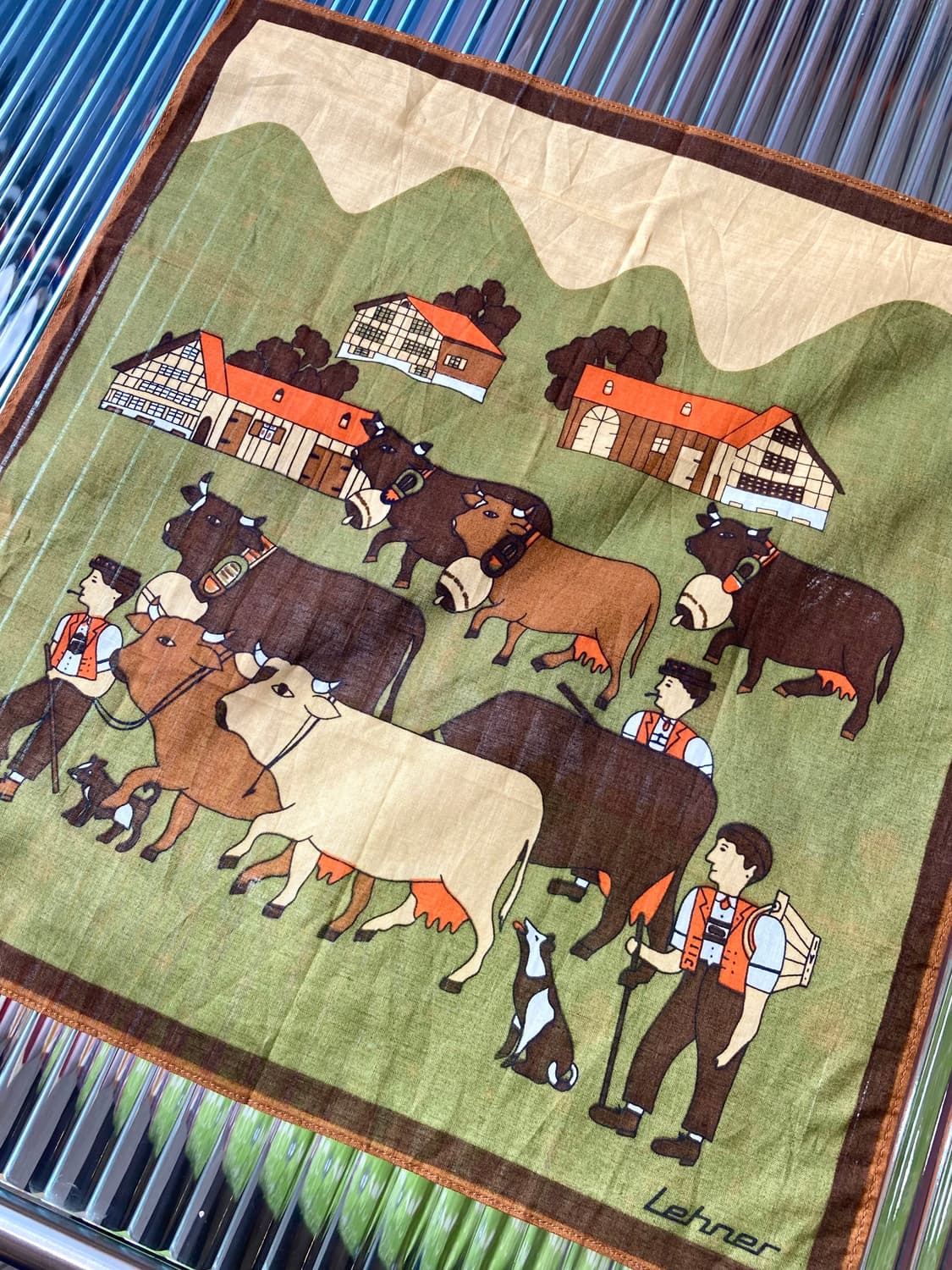 빈티지 드로잉 그래픽 손수건 상품이미지2