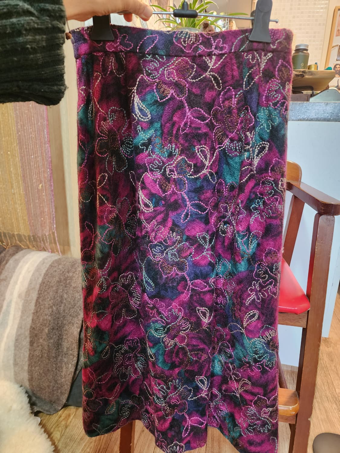 빈티지 수제 모헤어 스커트 44-55 상품이미지7