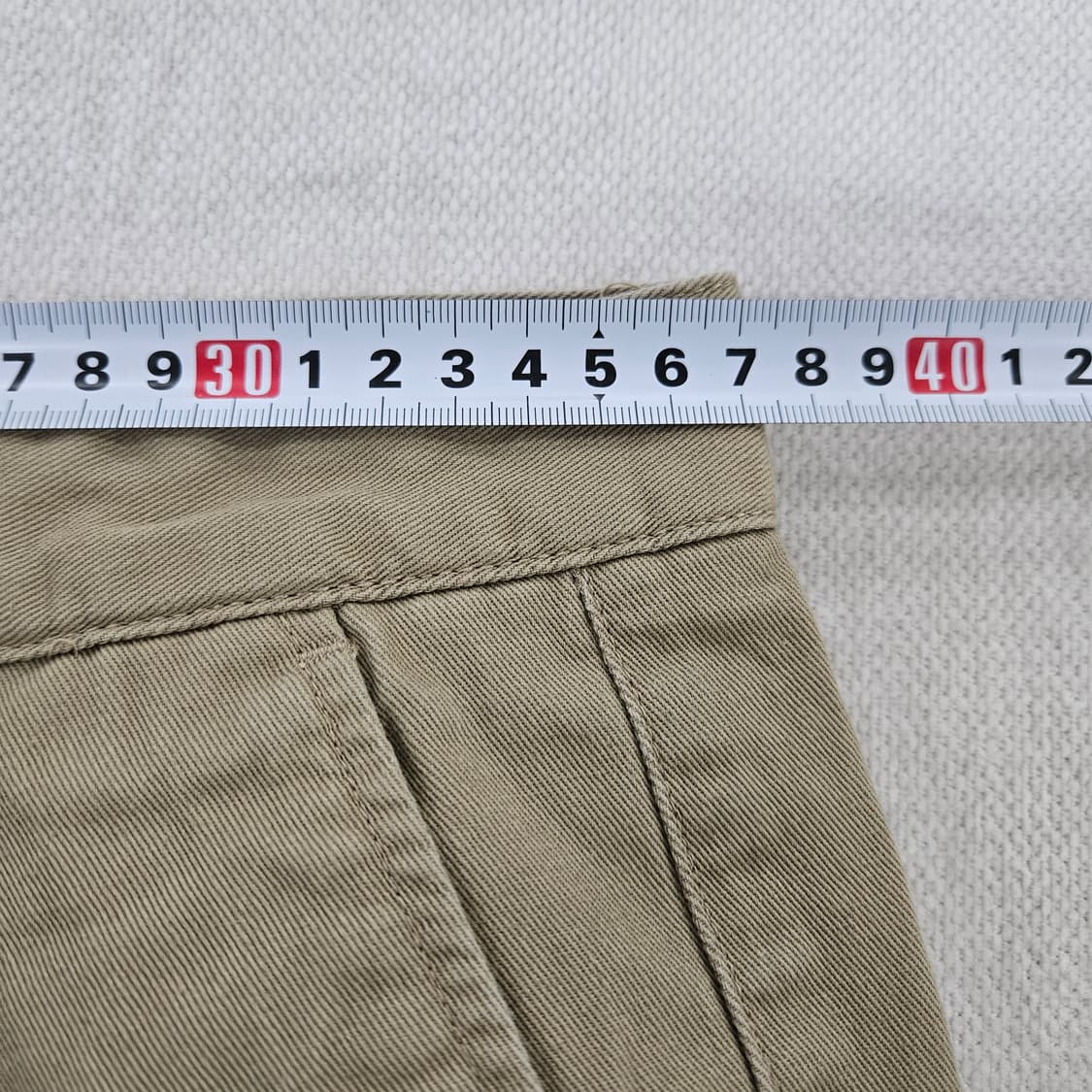 [28] 무신사 원턱 면 치노 팬츠 0114YH1 상품이미지6