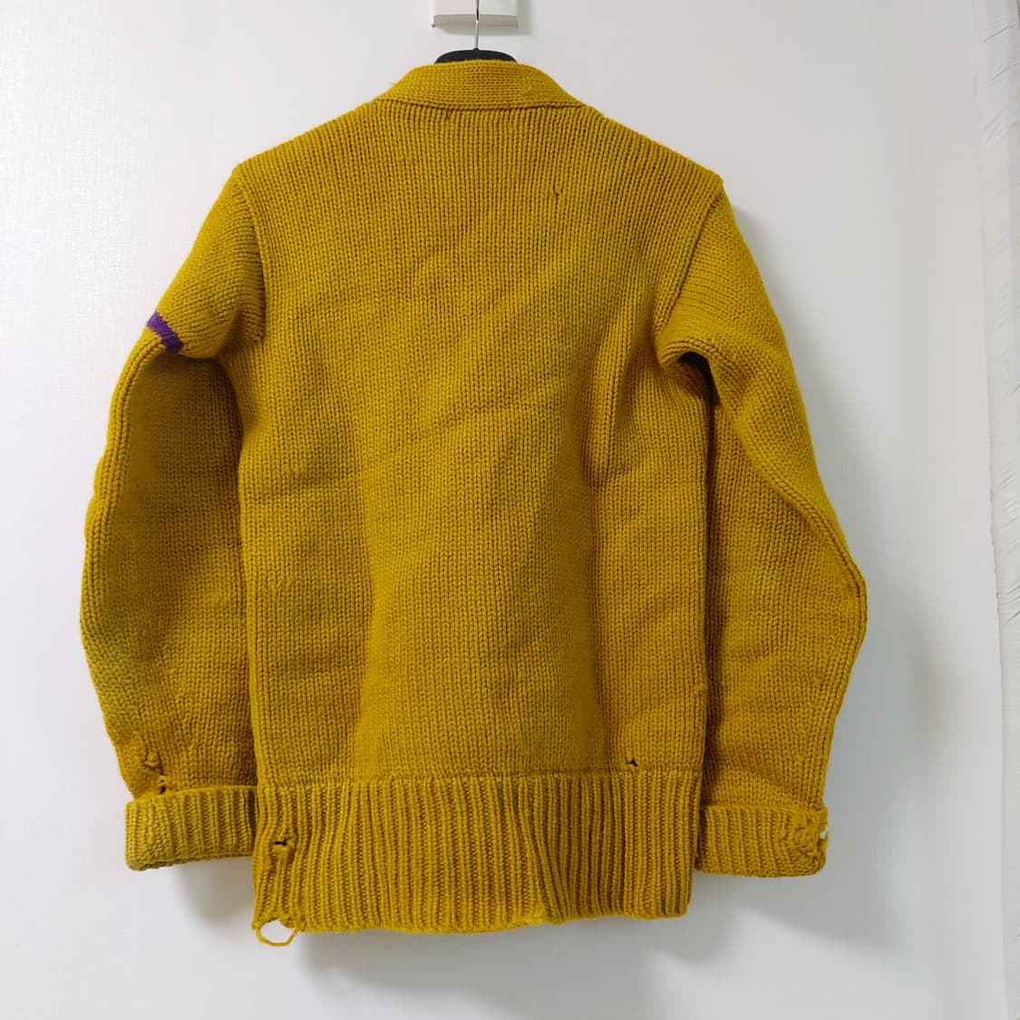 30년대 WOOL V-NECK SWEATER 선페이드 디스트레스드 상품이미지6
