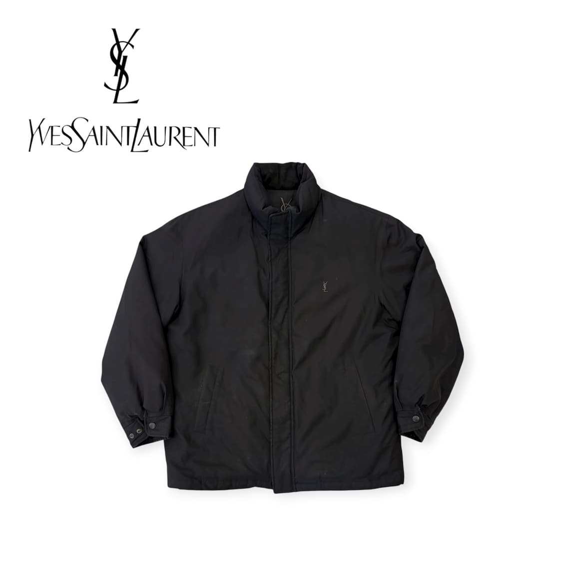 생로랑 블랙 다운 점퍼 패딩 상품이미지1