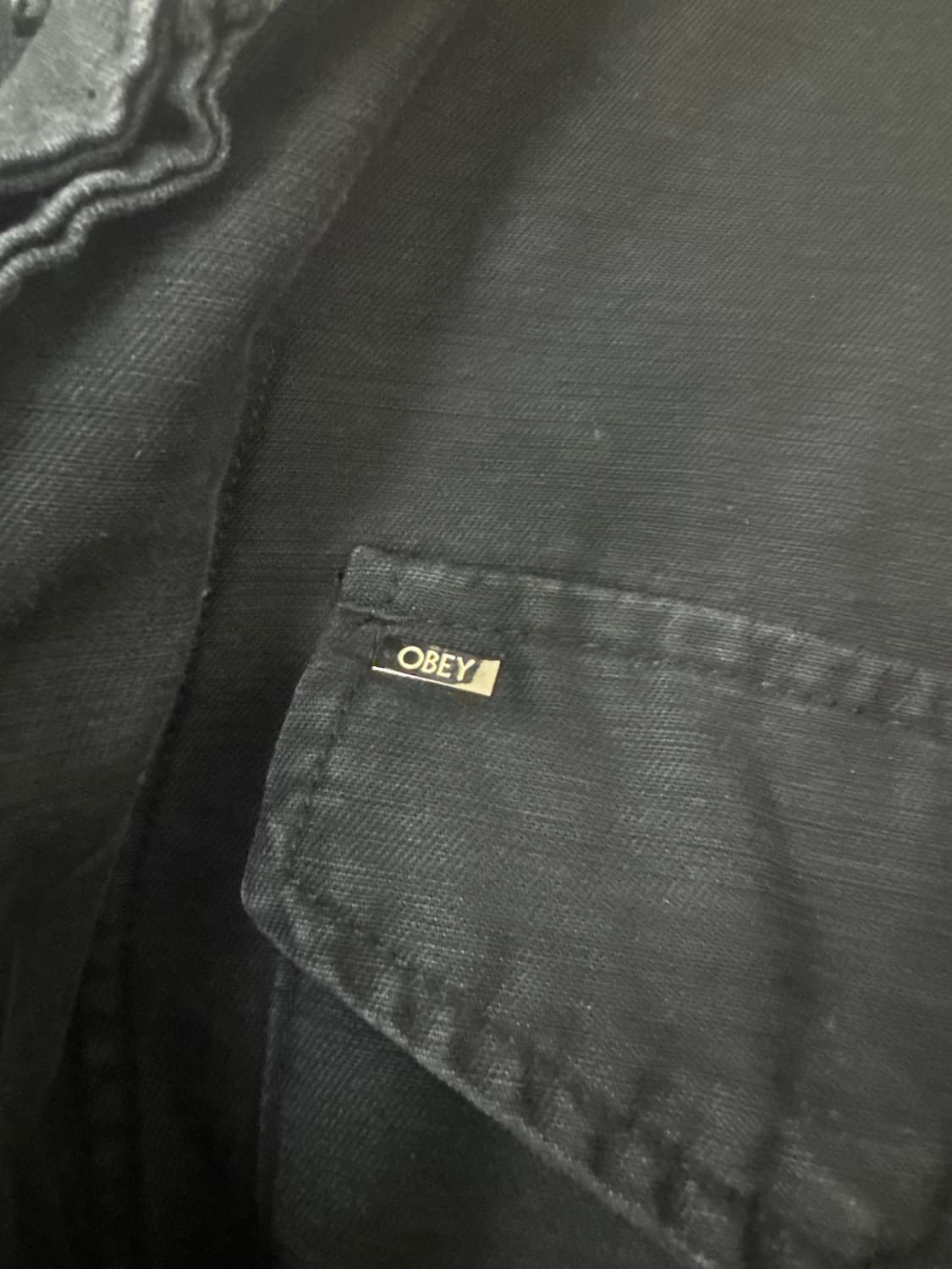 Obey 블랙 야상 자켓 상품이미지1