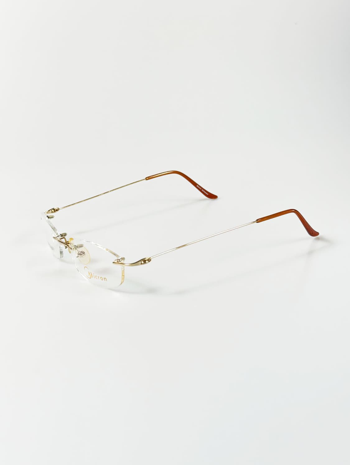 독일제 MICRON 무테 스퀘어 프레임 빈티지 안경 상품이미지3