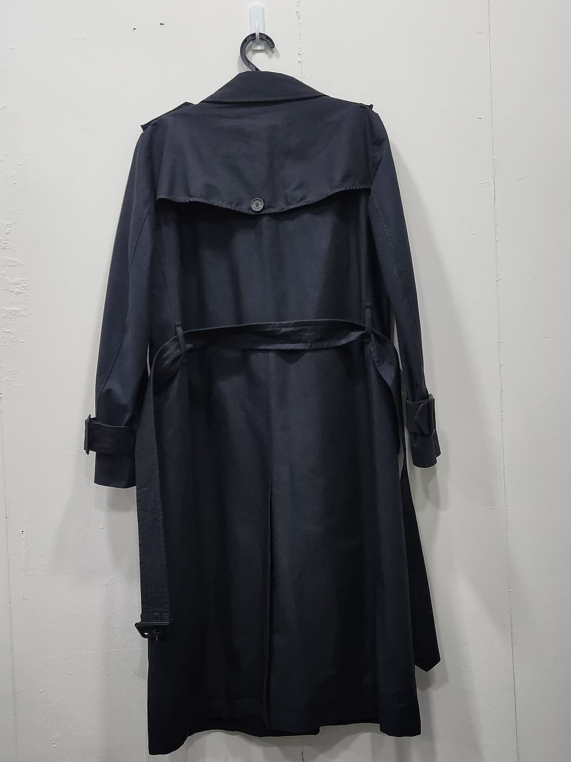 [77] J BY 제이바이 롱 트렌치 코트 여성 77 네이비 상품이미지3