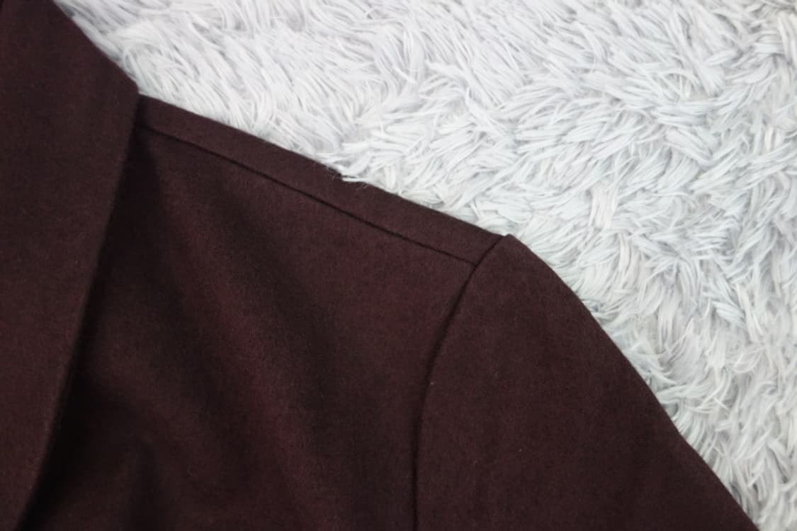 코스 cos 버건디 울 집업 자켓 상품이미지5