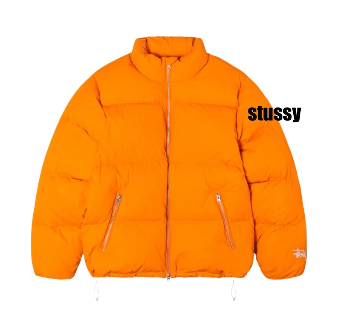[M] 스투시 다운 퍼퍼 나일론 오렌지 상품이미지1