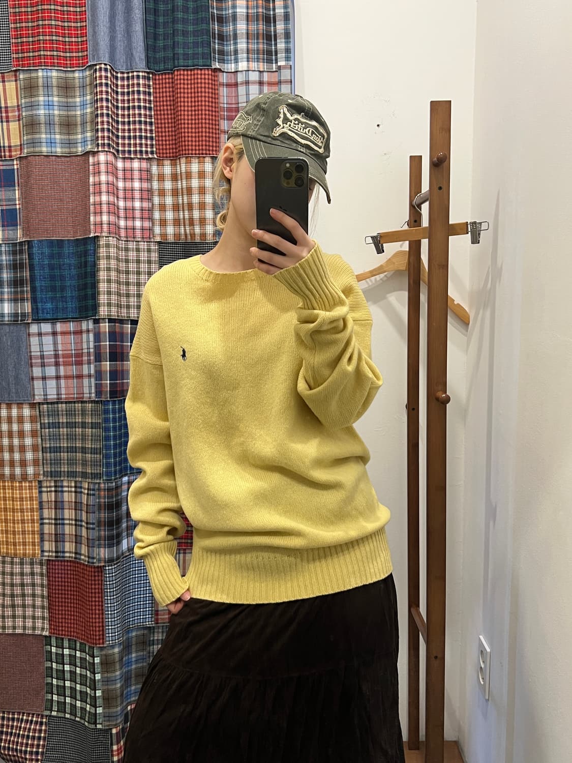 폴로 옐로우 니트 상품이미지4