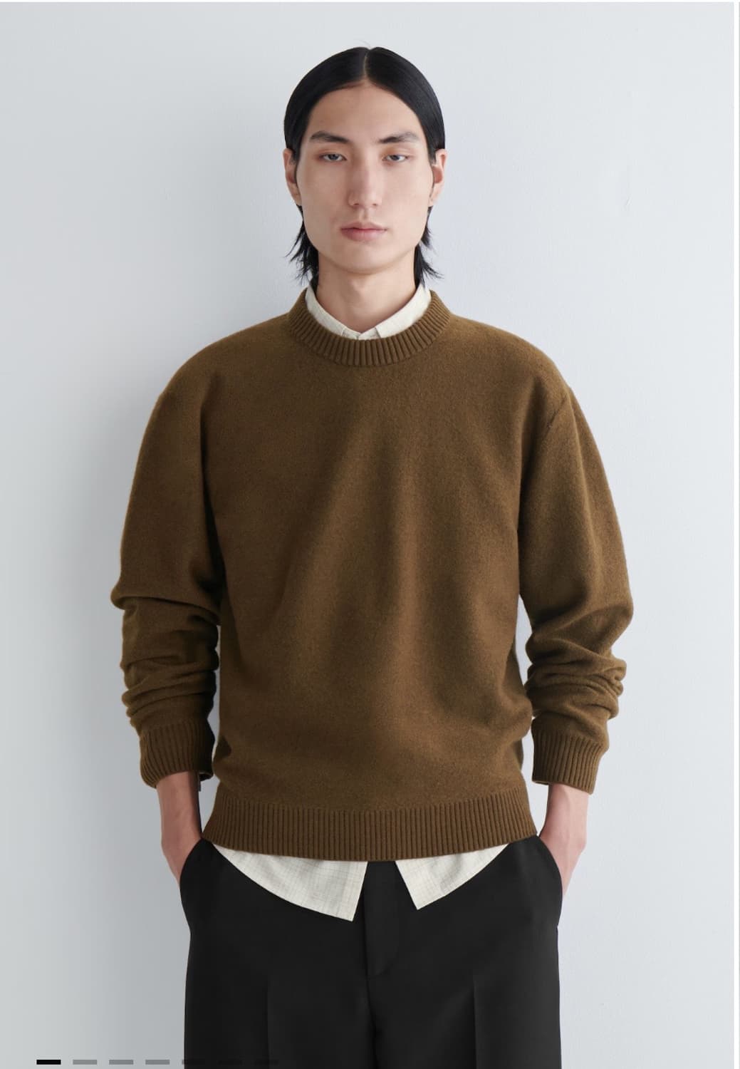 XL) COS 코스 르메르맛 보일드울크루넥스웨터  상품이미지1