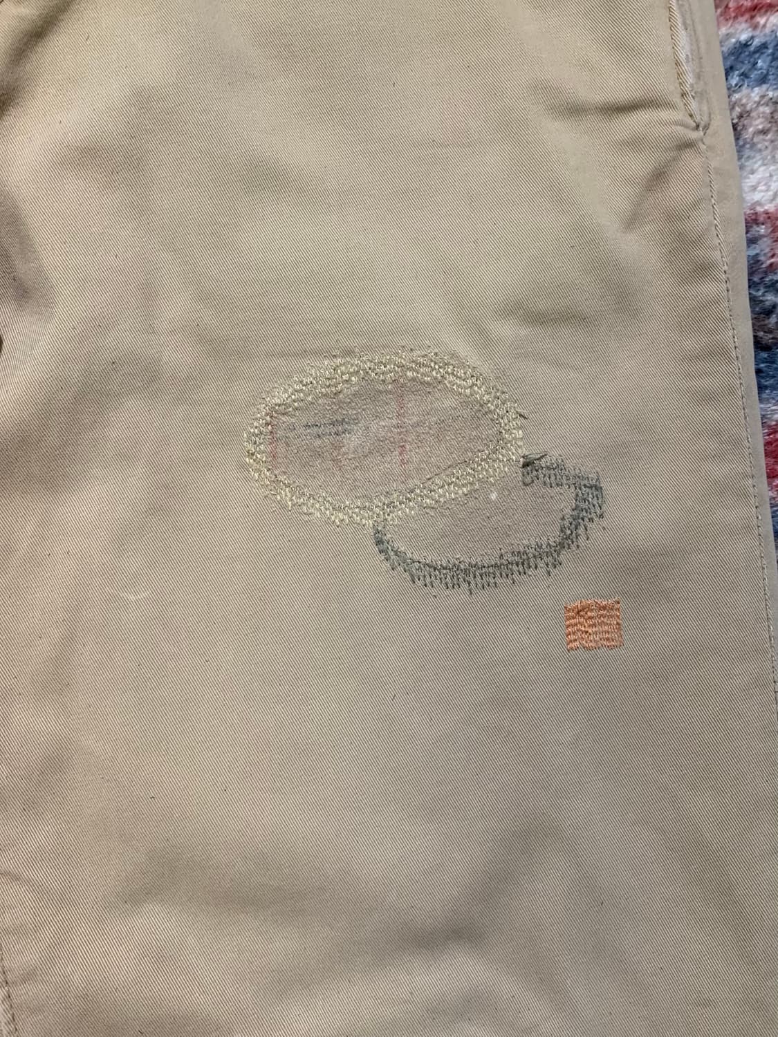 브루나보인 패치워크 자수 치노팬츠 상품이미지6