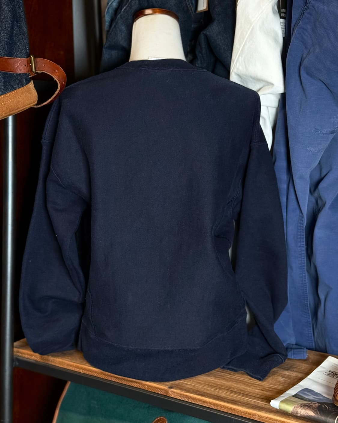 챔피온 리버스위브 애니띵고우즈 스텐실 로고 스웻셔츠 M 상품이미지10