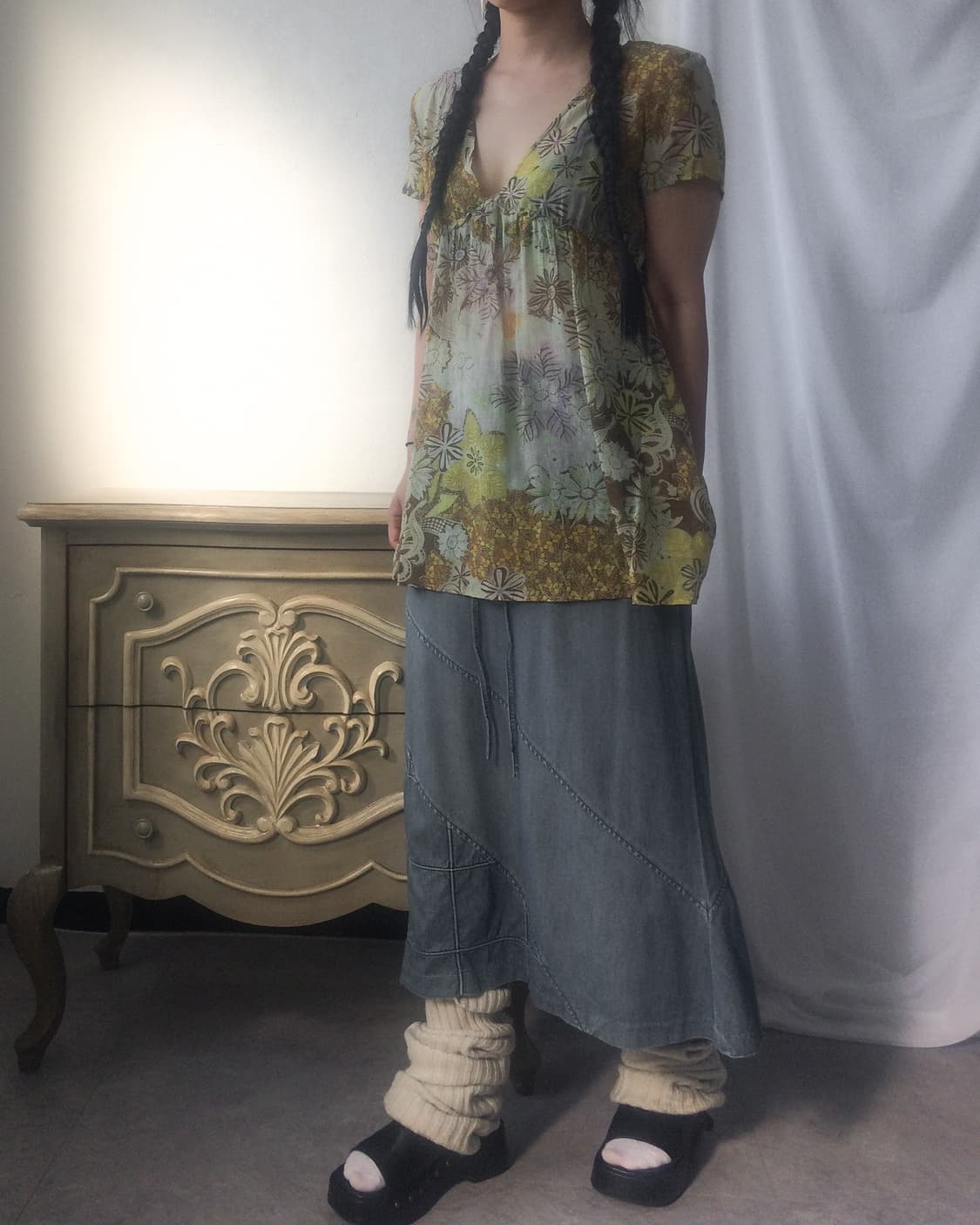 Ethnic mood blouse 상품이미지5