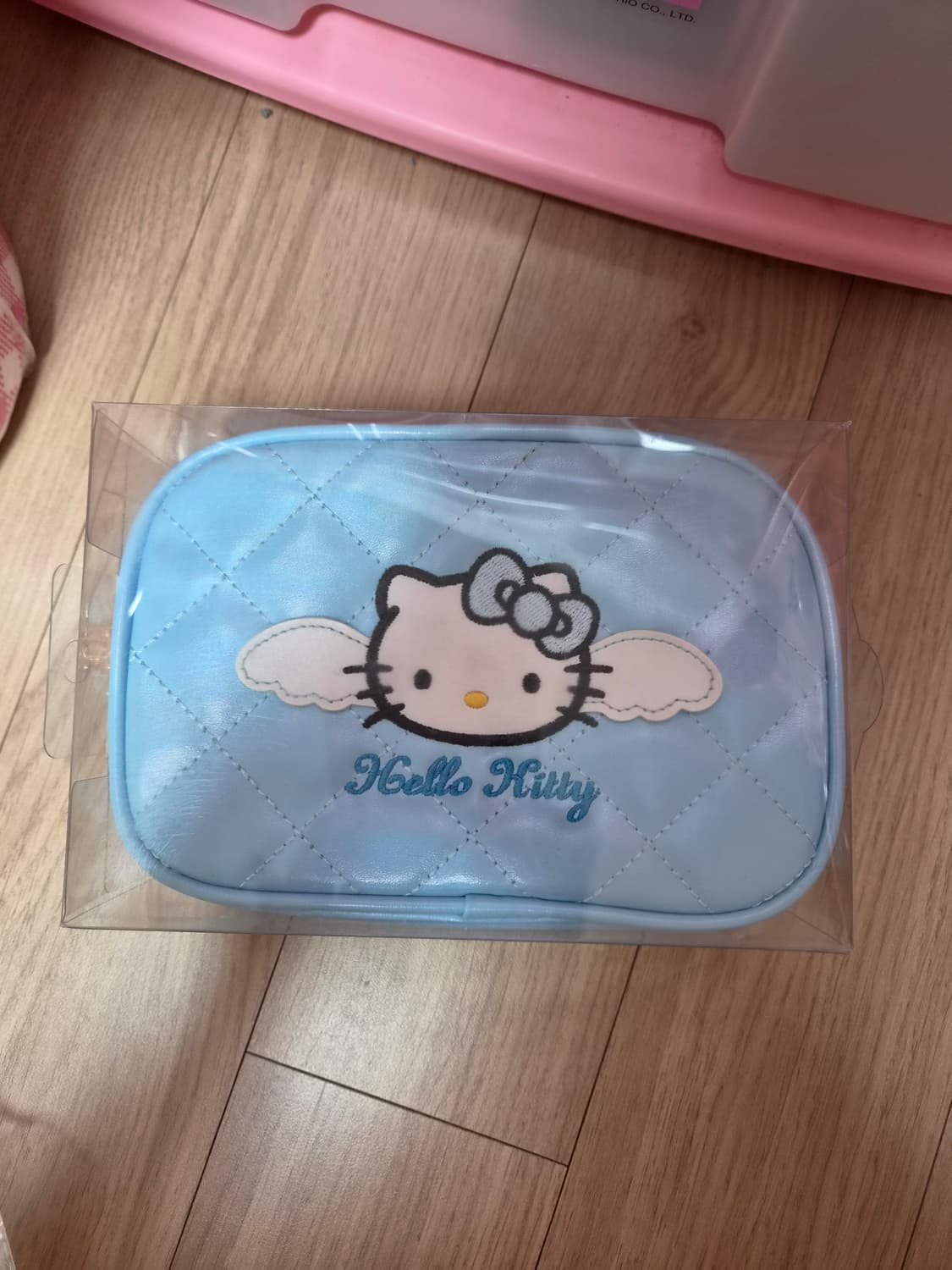 헬로키티 문방구 퀼팅 빅사각 파우치 상품이미지1