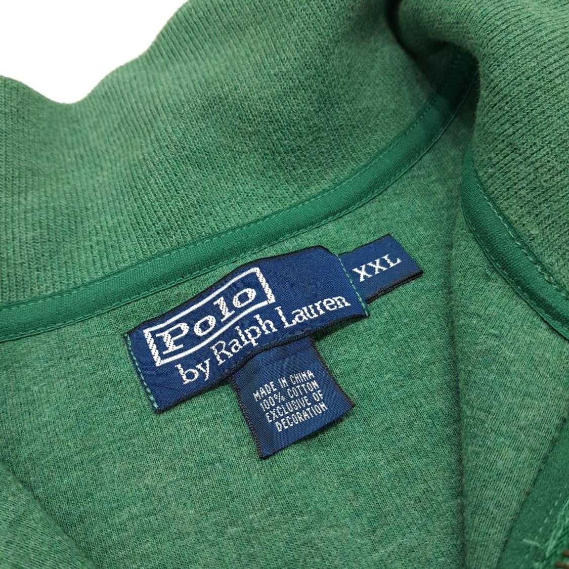 CN877 2XL 폴로 랄프로렌 그린 하프집업 긴팔 니트 스웨터 상품이미지4