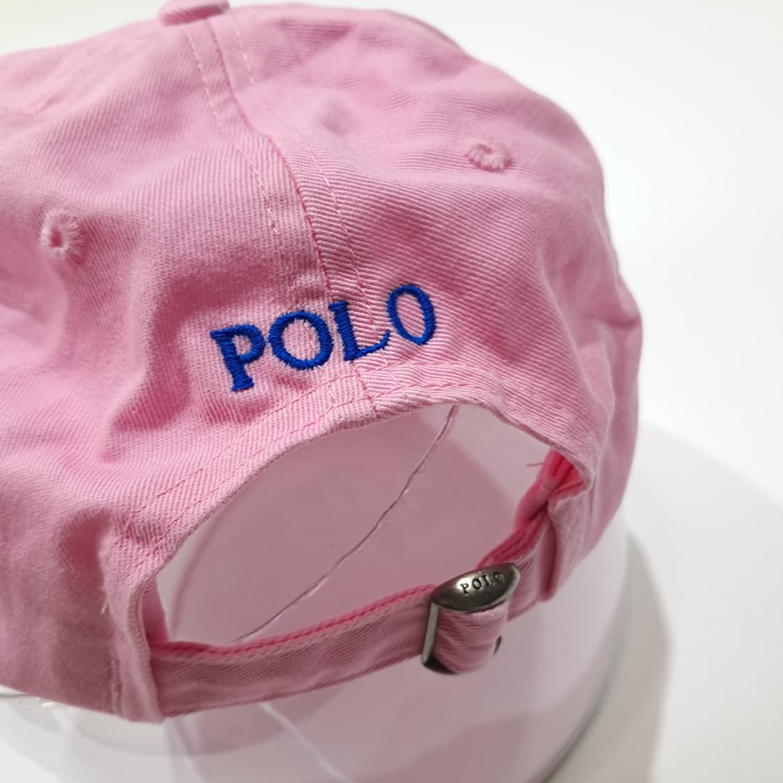 CL680 폴로 코튼 블루포니자수 핑크 볼캡 모자 상품이미지6