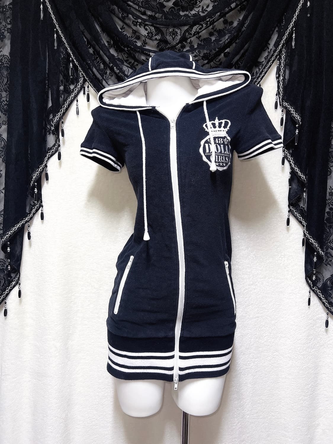 리즈리사돌 y2k 와투케 오네갸루 펑크 베메클 투웨이 후드집업 원피스 상품이미지5