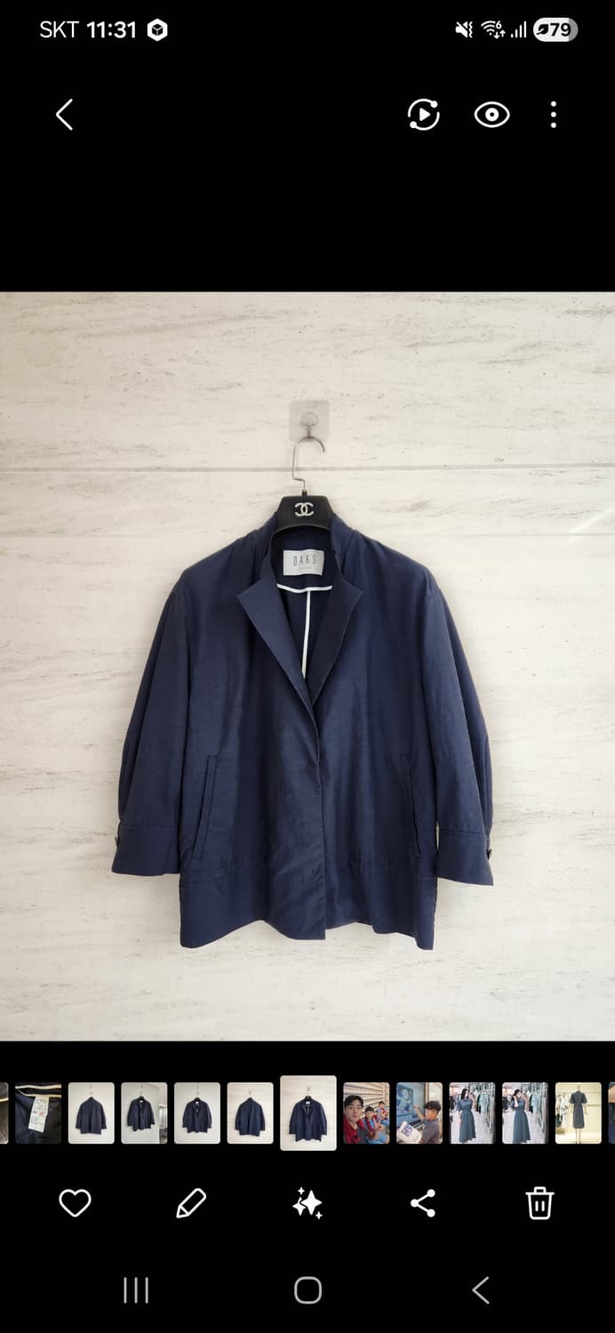 닥스레이스디스 2023 린넨혼방 7부소매 자켓 55사이즈 상품이미지7