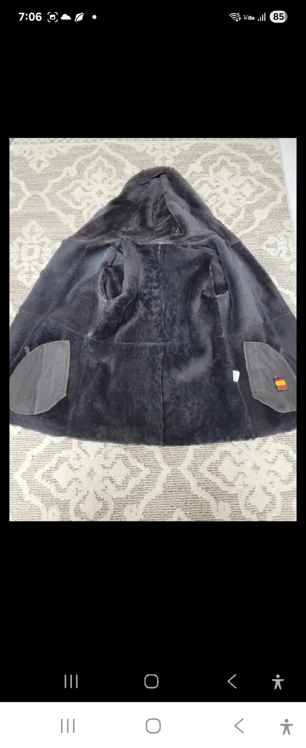 스페인산 토스카나 천연양가죽 후드 무스탕 코트55-77 상품이미지4