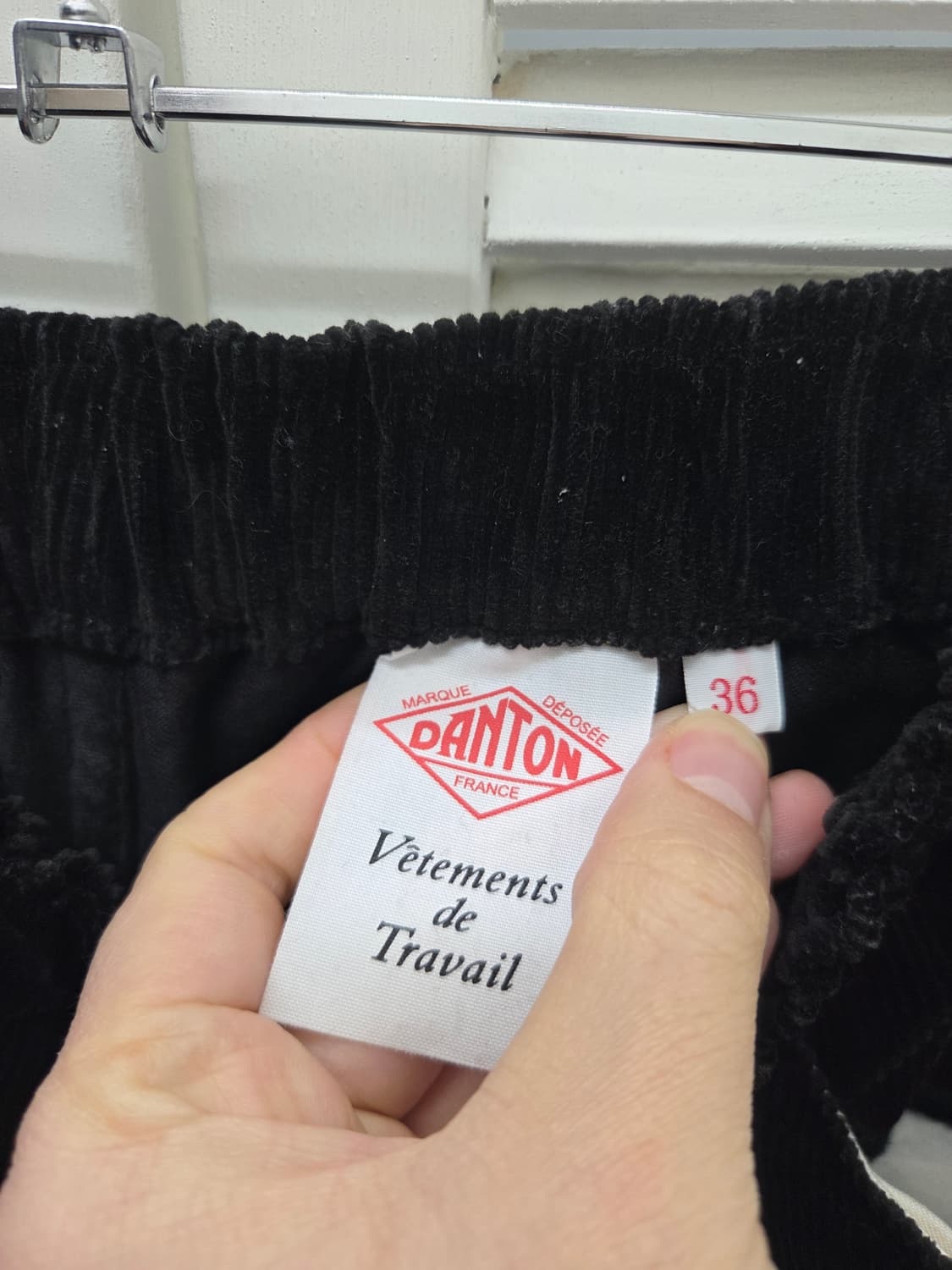 단톤 코듀로이 이지 팬츠 (블랙) 상품이미지4