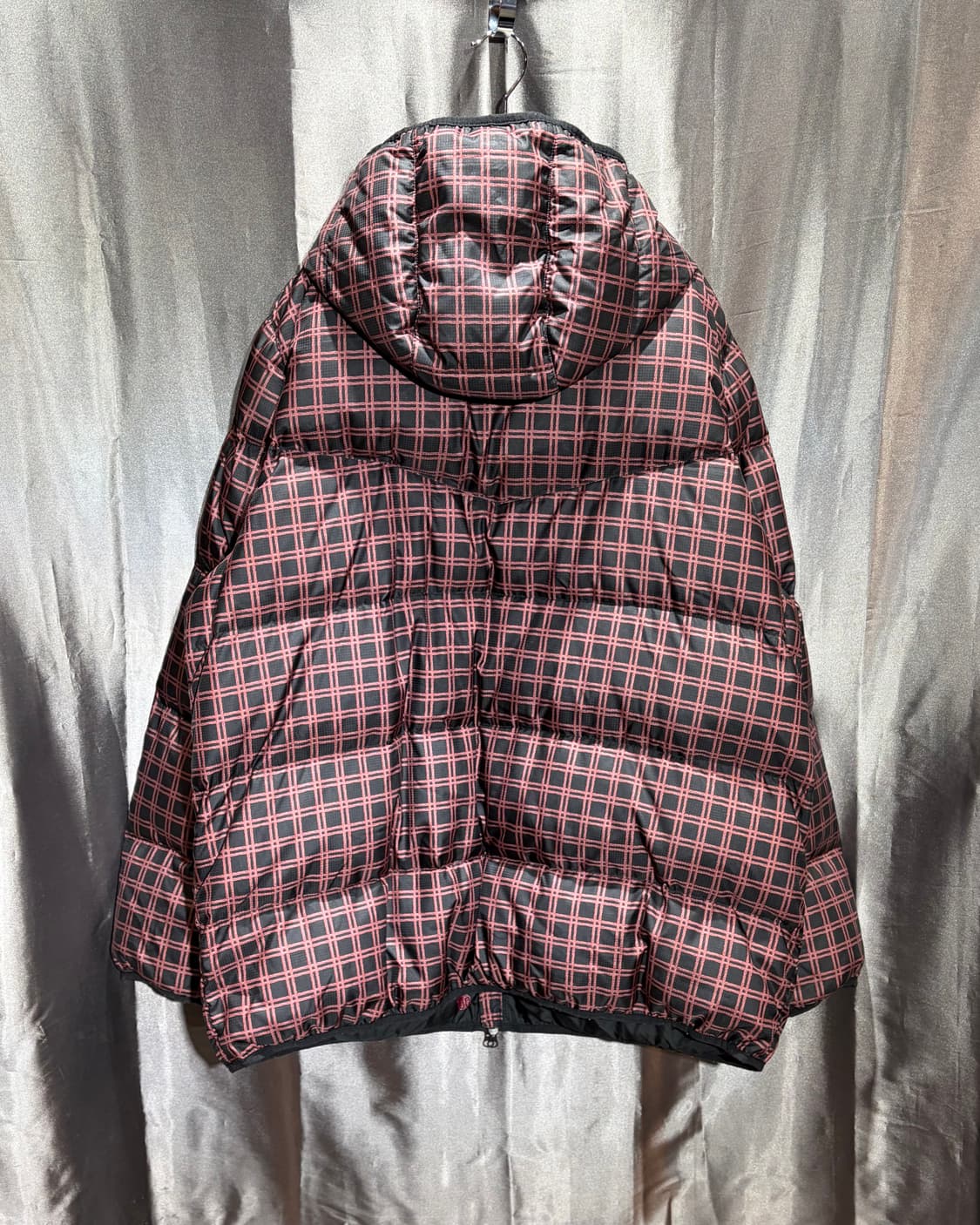 XXL 나이키 스우시 체크패턴 후드 패딩 상품이미지3