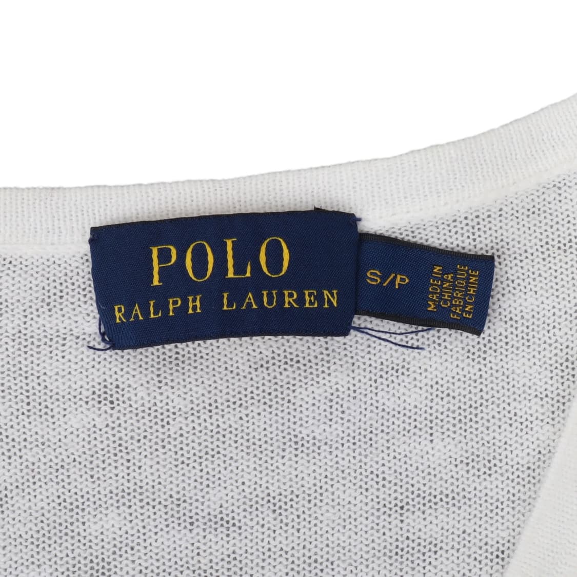 폴로 랄프로렌 화이트 린넨 코튼 브이넥 니트 상품이미지8