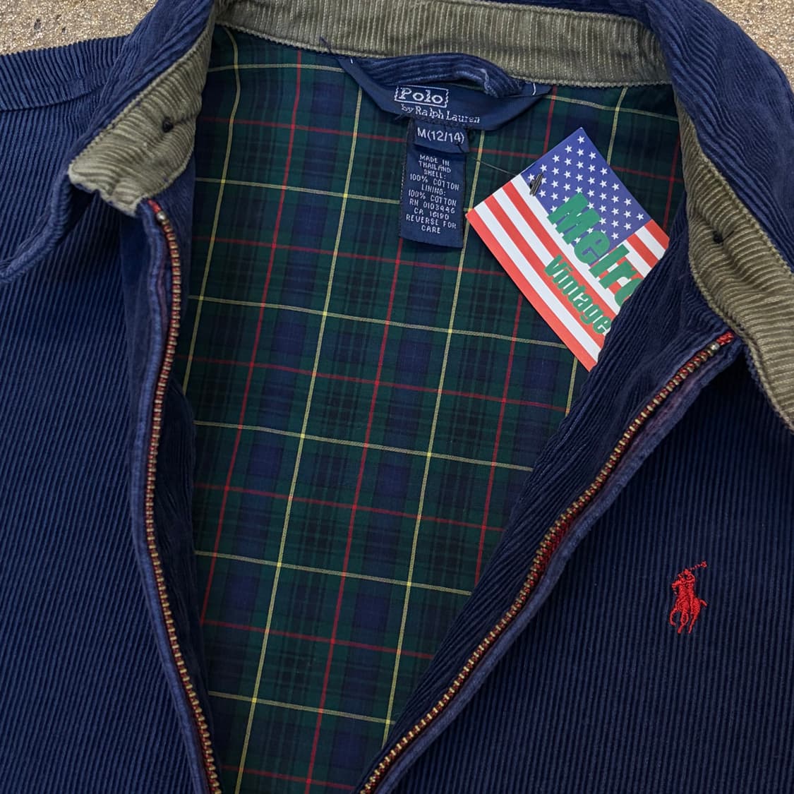 00s 미국빈티지 폴로랄프로렌 코듀로이 헤링본 골덴 스윙자켓 스윙탑 상품이미지5