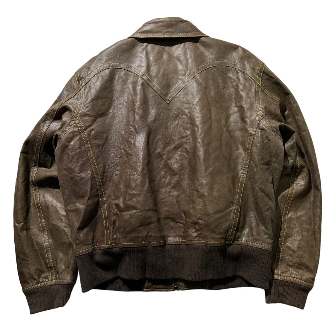 리바이스 타입원 카우레더 소가죽 웨스턴 블루종 자켓 상품이미지2