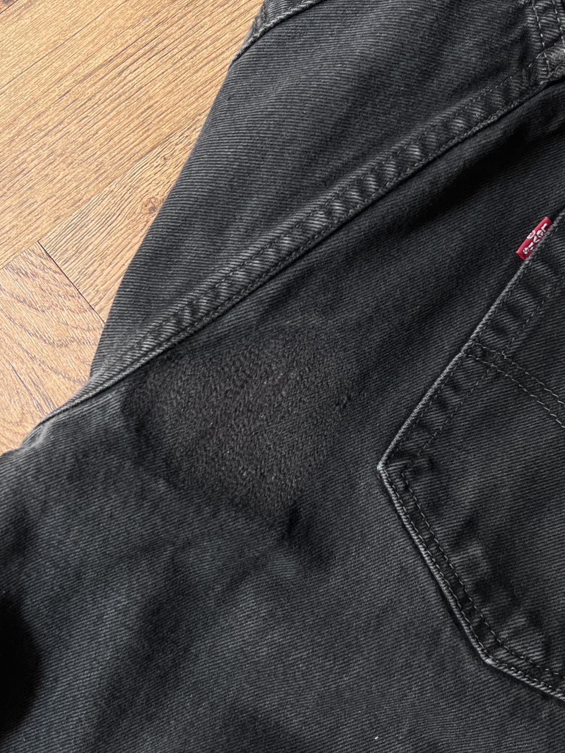 [38]리바이스 505 레귤러 스트레이트 흑청 데님 팬츠 상품이미지5