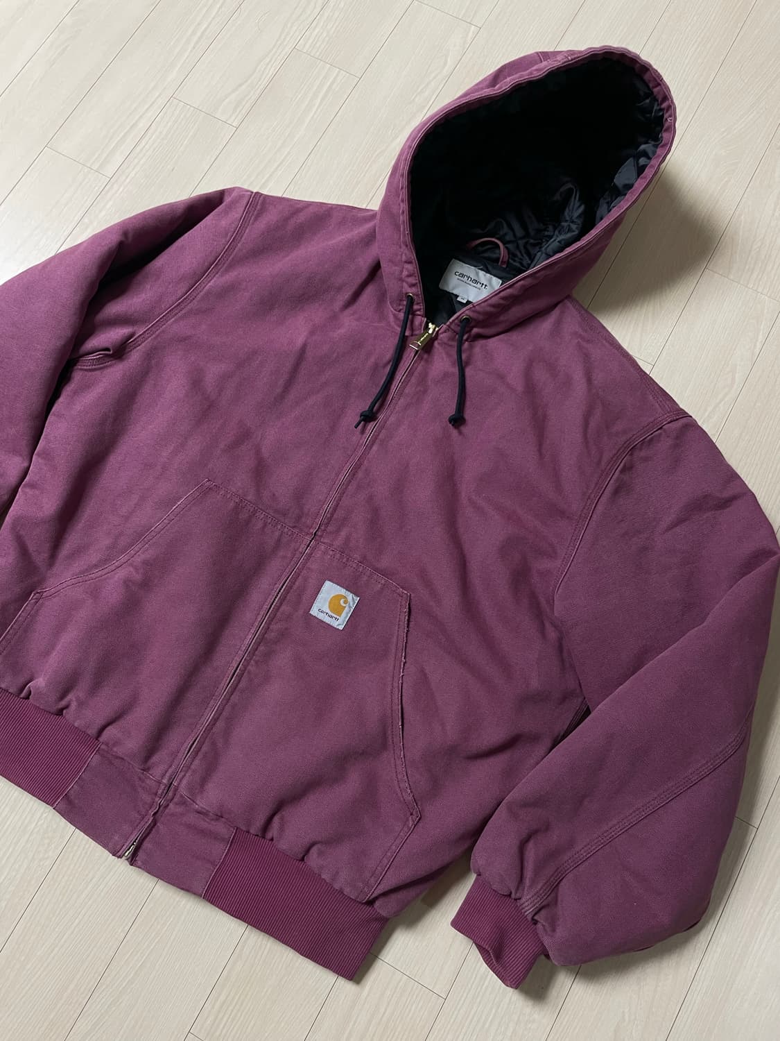 칼하트 wip 액티브자켓 말벡 버건디(M싸이즈) 상품이미지2